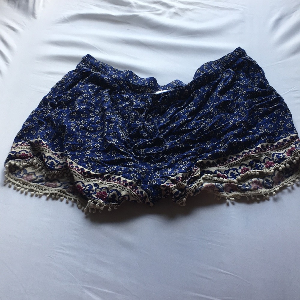 Floral-Print Draw-String Shorts